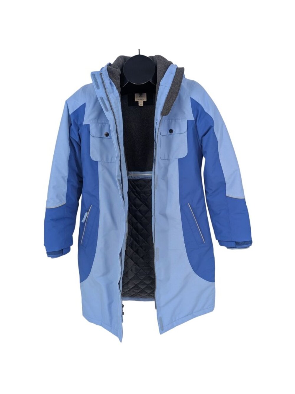 Lands End Squall Parka‎ Waterproof Windproof Fleece Lined Coat Cozy Size 10/12